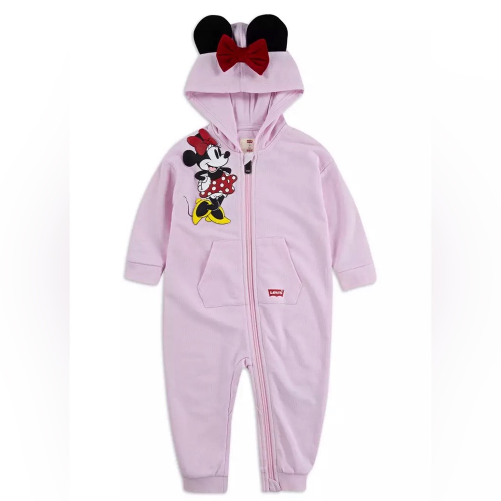 Minnie Mouse Hooded Coverall for Baby by Levi's